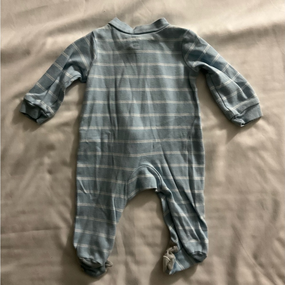 Carter's Teal, Blue, and Beige Footies Set Size 3 Months - Picture 10 of 11